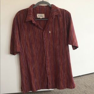Vintage short sleeved vintage collared shirt